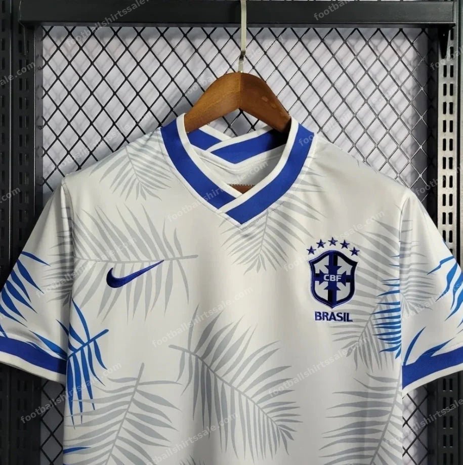 2022 Brazil Blue Beach Football Jersey - Detail 2