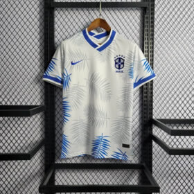 2022 Brazil Blue Beach Football Jersey