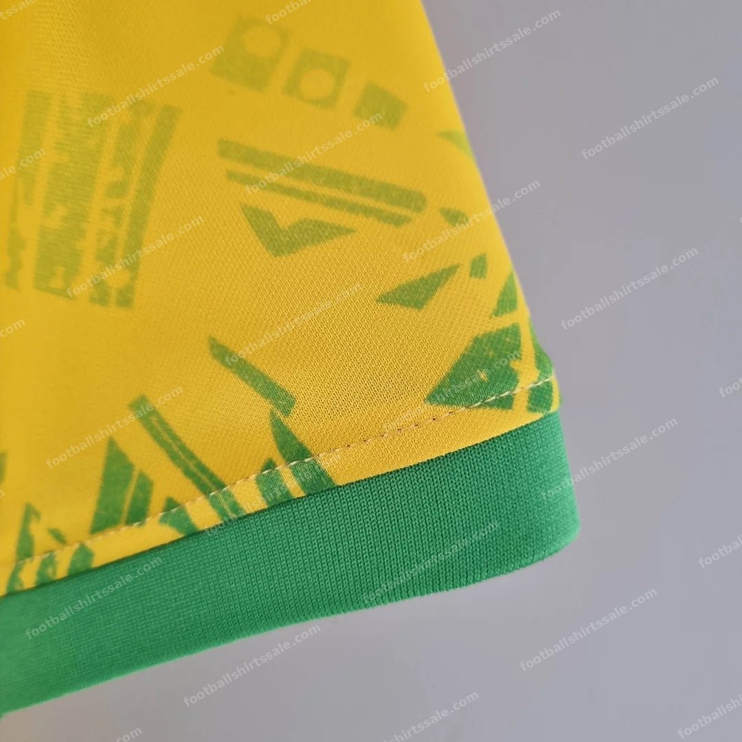 2022 Brazil Classic Soccer Jersey Yellow - Detail 5