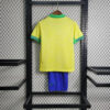 2024 Brazil Home Football Shirt Kids Size 1:1 - Detail 1