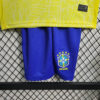 2024 Brazil Home Football Shirt Kids Size 1:1 - Detail 5