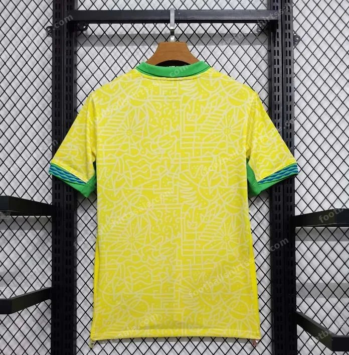 2024 Brazil Home Soccer Jersey - Detail 1