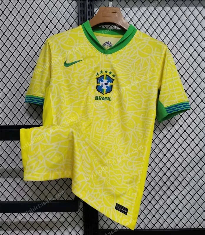 2024 Brazil Home Soccer Jersey - Detail 2