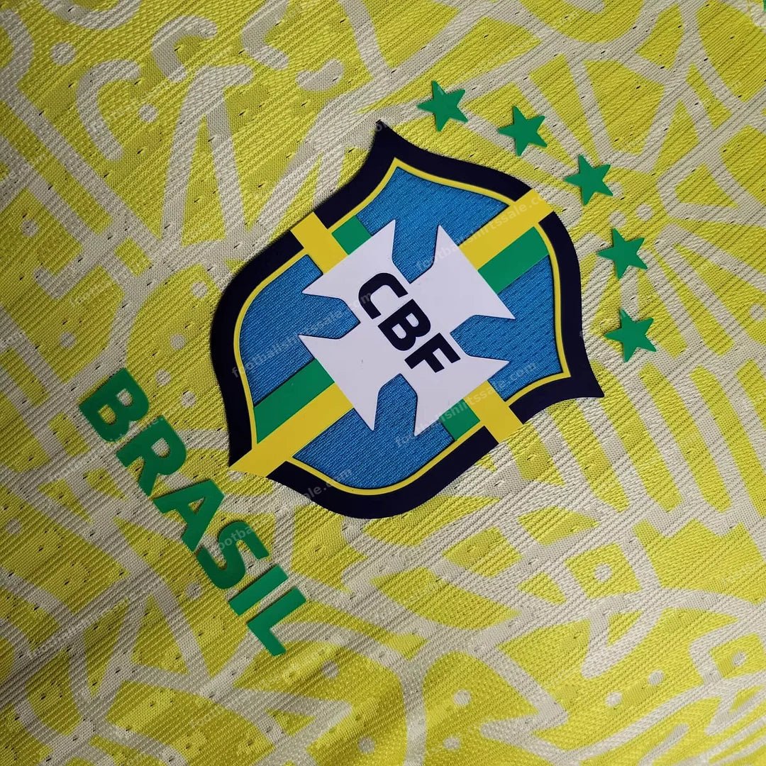 2024 Brazil Home Soccer Jersey – Player Version - Detail 4