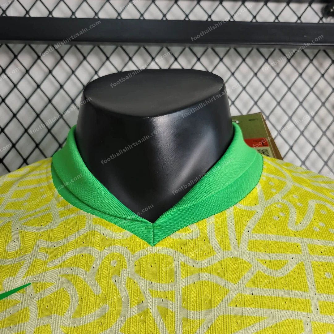 2024 Brazil Home Soccer Jersey – Player Version - Detail 8