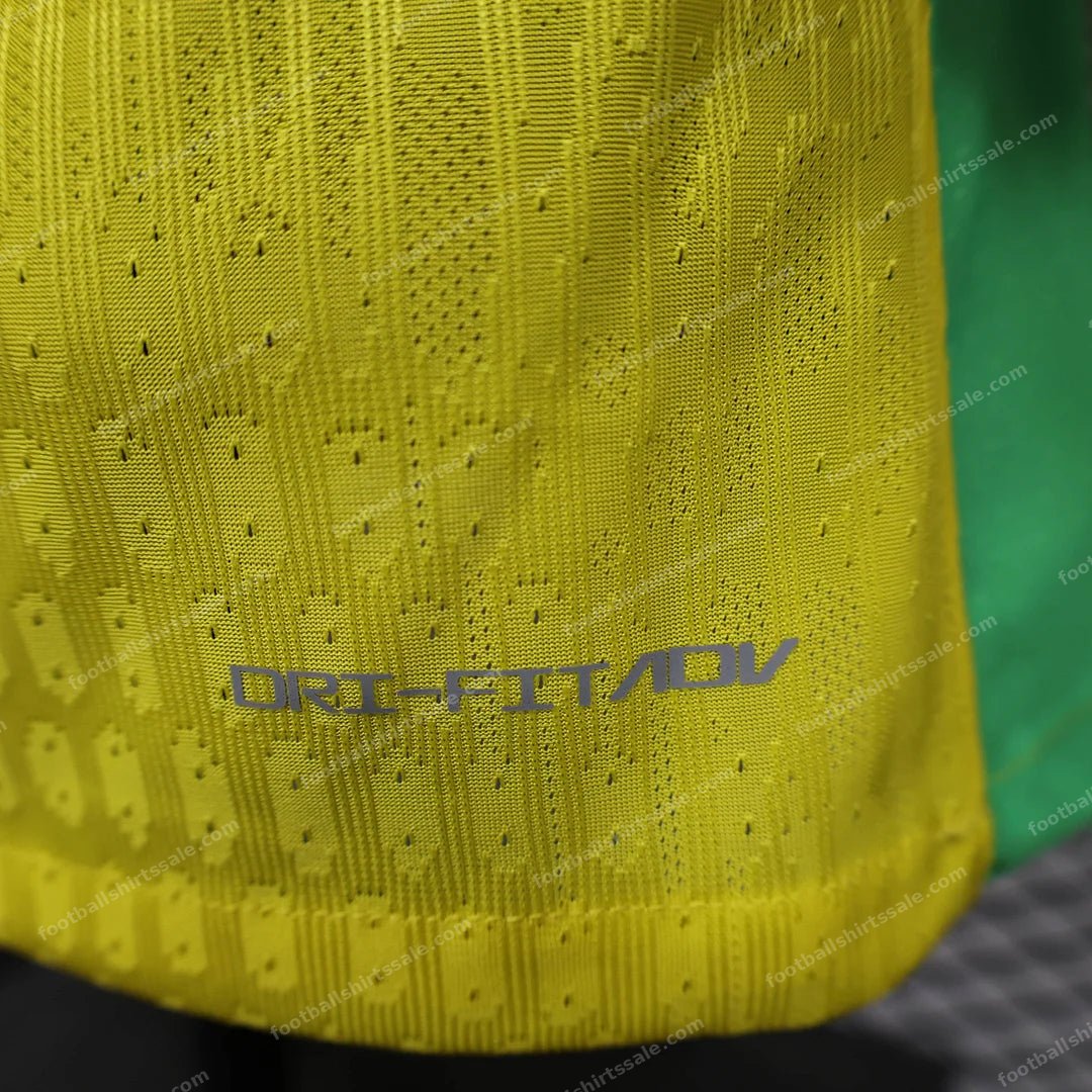 2025 Brazil Home Soccer Jersey – Player Version - Detail 5