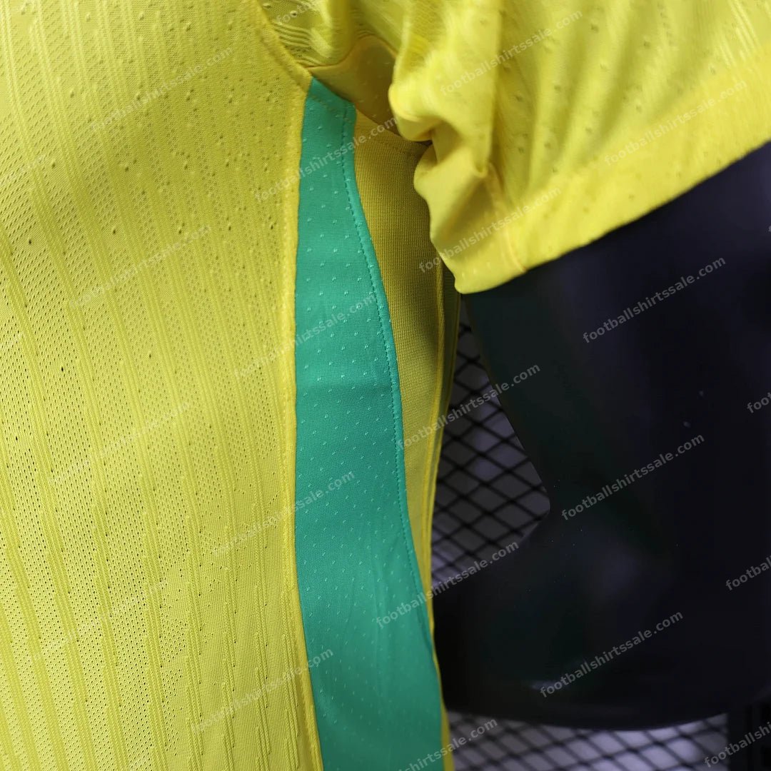 2025 Brazil Home Soccer Jersey – Player Version - Detail 6