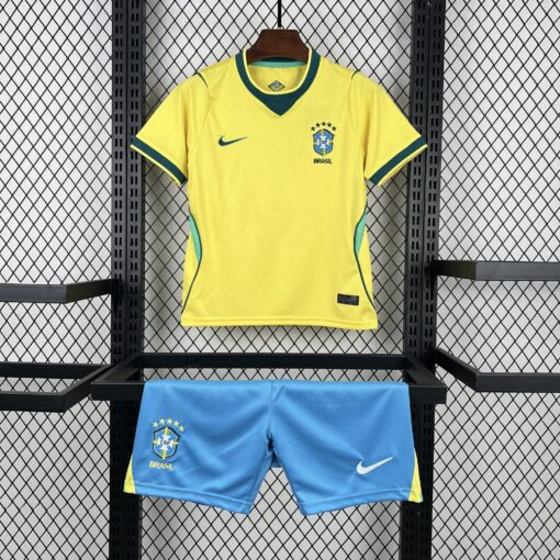 2026 Brazil Home World Cup Football Shirt Kids Size