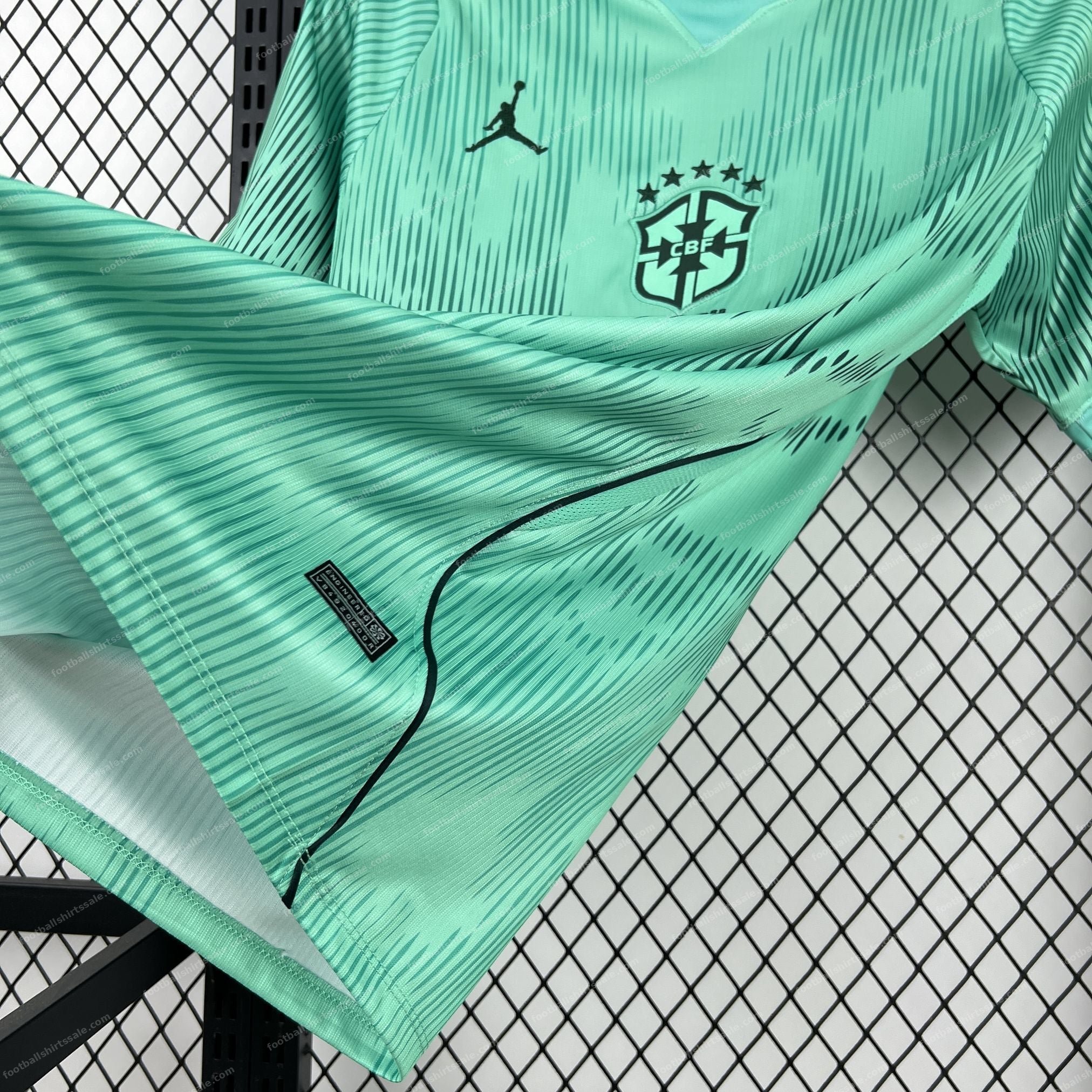 2026 Brazil Mint Waves World Cup Jersey - Detail 2