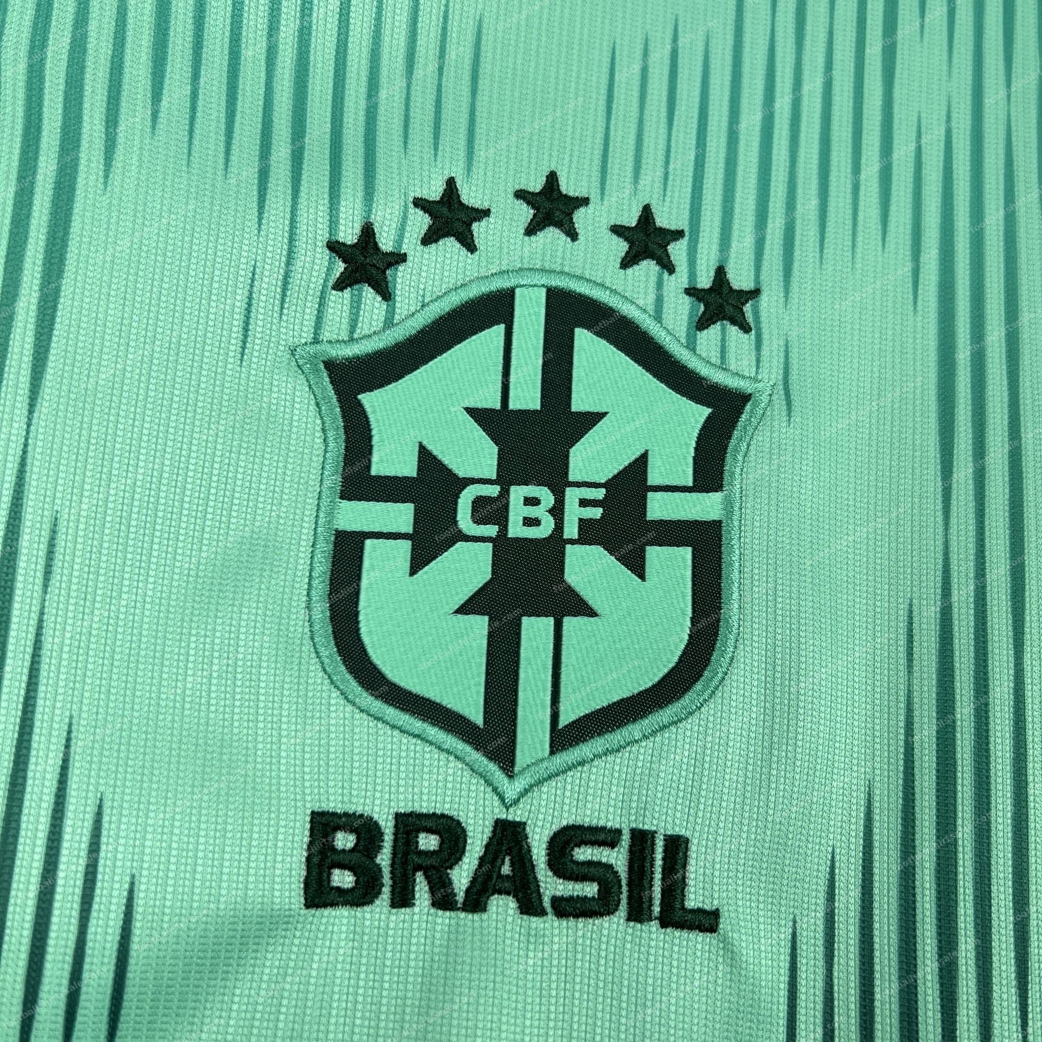 2026 Brazil Mint Waves World Cup Jersey - Detail 3