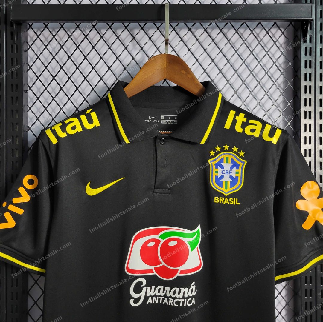 Brazil POLO Black Shirt - Detail 3