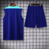 2024 Brazil pre-match training Blue Jersey+Shorts 1:1 Thai Quality - Detail 1