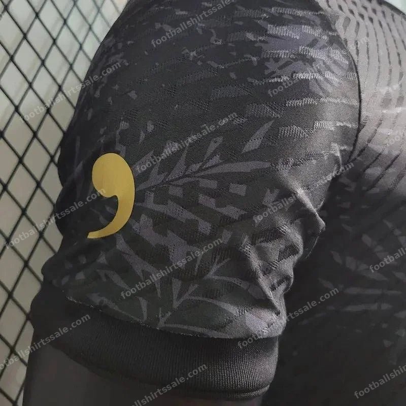 2023 Brazil Special Edition Black Soccer Jersey – Player Version - Detail 4