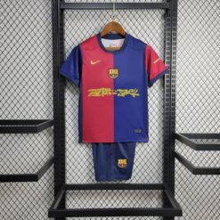 2024/2025 Barcelona x Travis Scott Kids Size Football Jersey