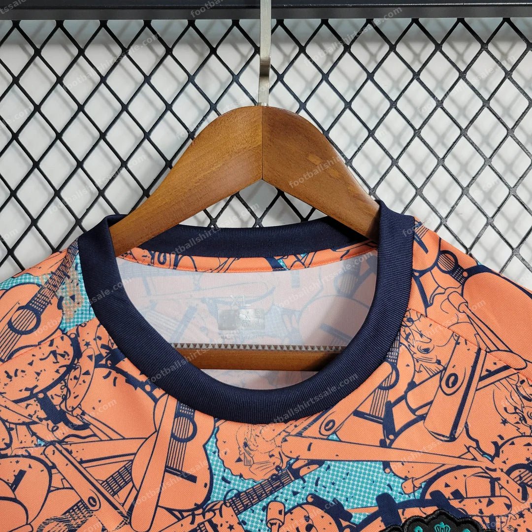 2022/2023 Cádiz Carnival Special Edition Orange Football Shirt 1:1 Thai Quality - Detail 4