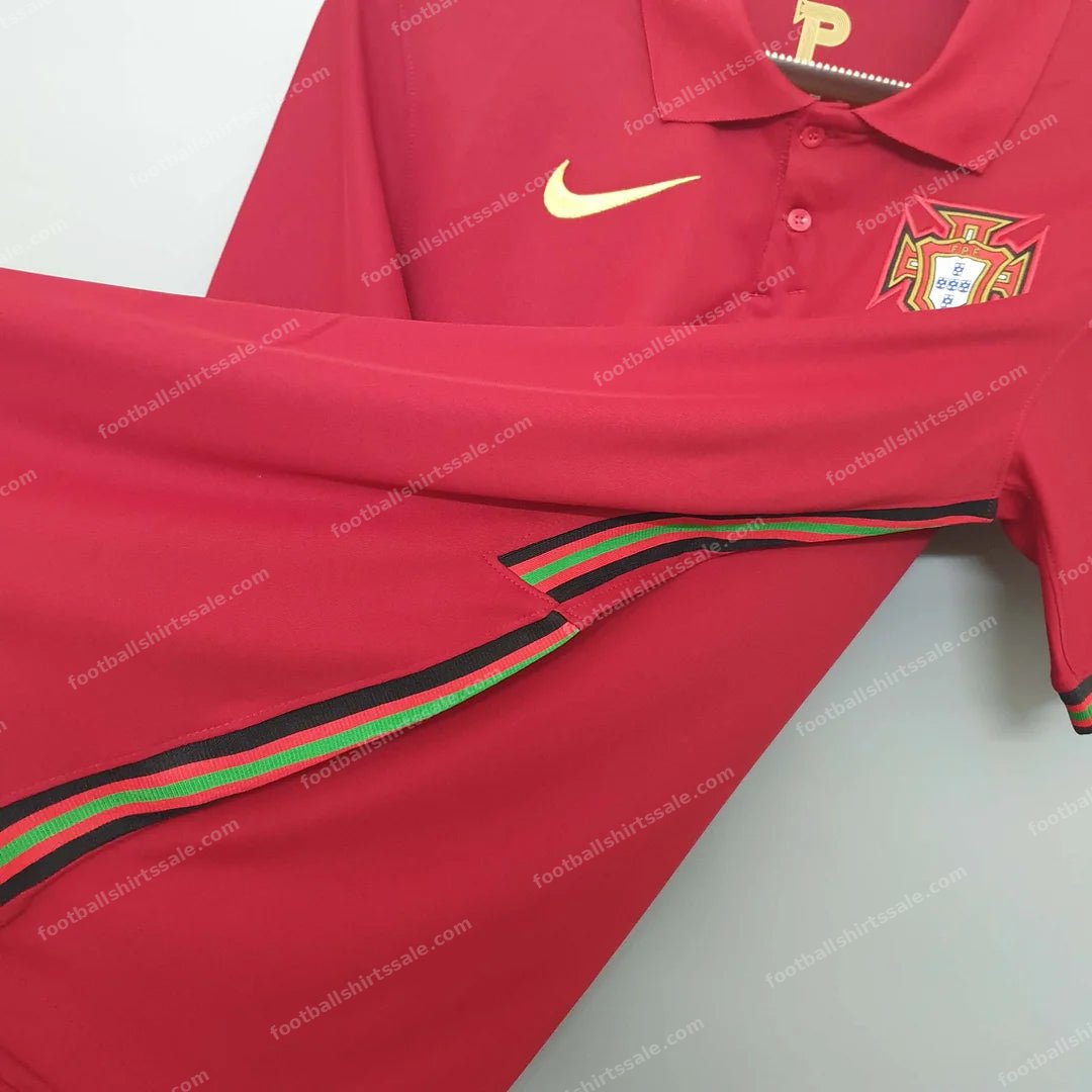 2020 Football Shirt Portugal Red Home - Detail 2