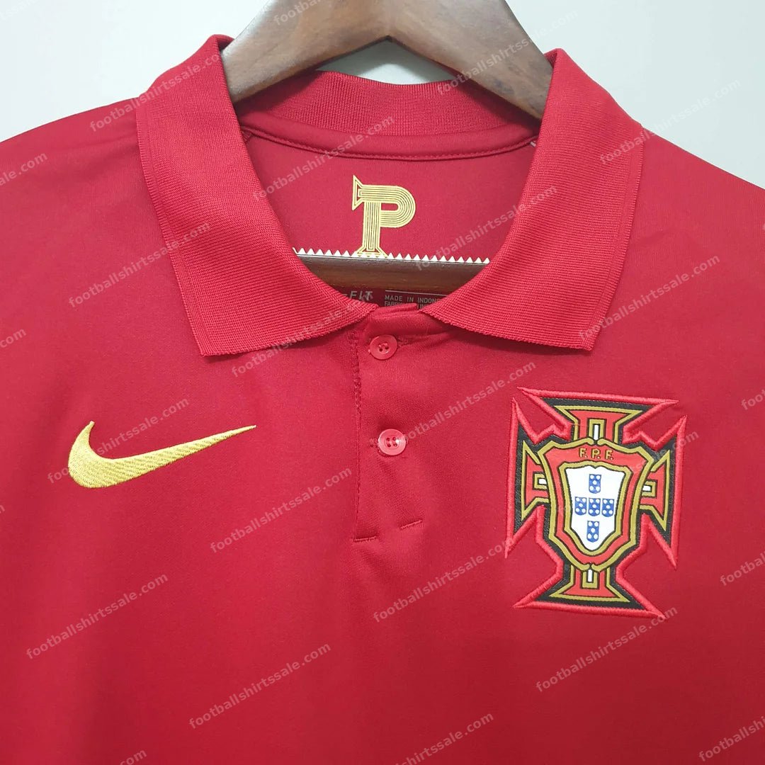 2020 Football Shirt Portugal Red Home - Detail 3