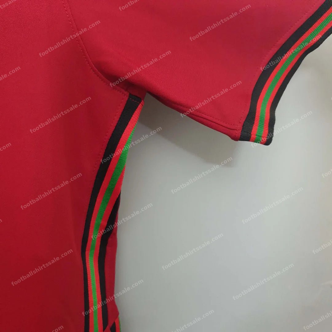2020 Football Shirt Portugal Red Home - Detail 6