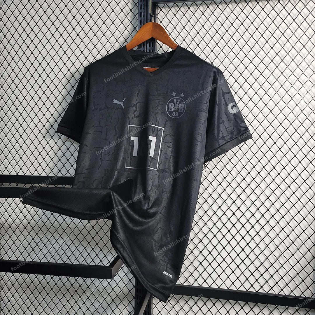 2023 Dortmund Blackout Special Edition Football Shirt - Detail 2