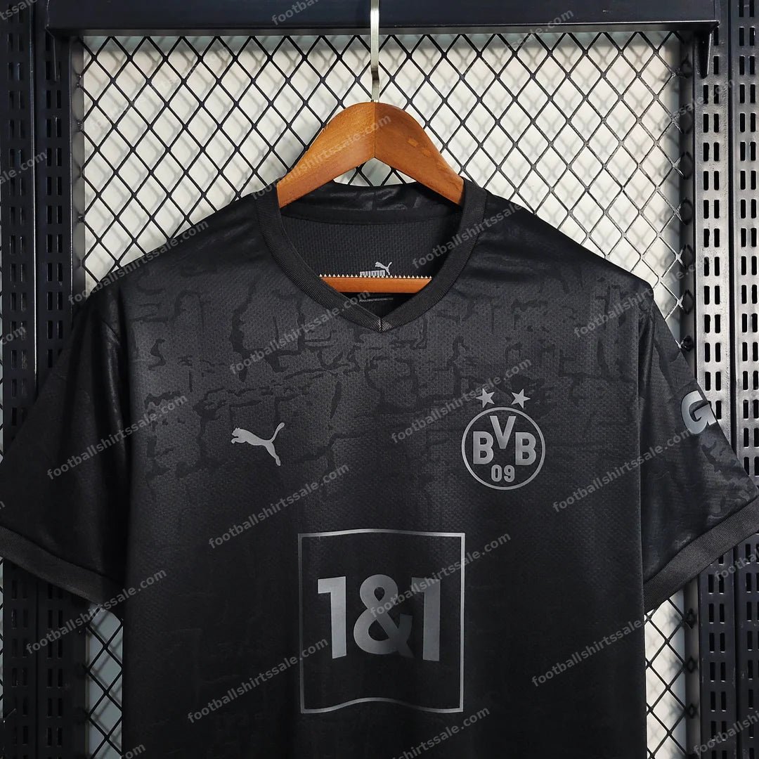 2023 Dortmund Blackout Special Edition Football Shirt - Detail 3