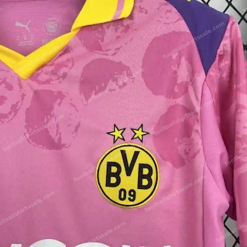 2025/2026 Dortmund Special Edition Pink Football Shirt - Detail 3