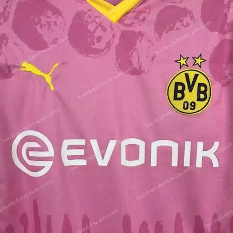 2025/2026 Dortmund Special Edition Pink Football Shirt - Detail 4