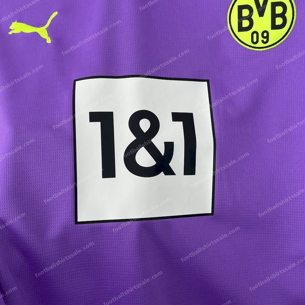 2025/2026 Dortmund Special Edition Purple Football Shirt - Detail 5