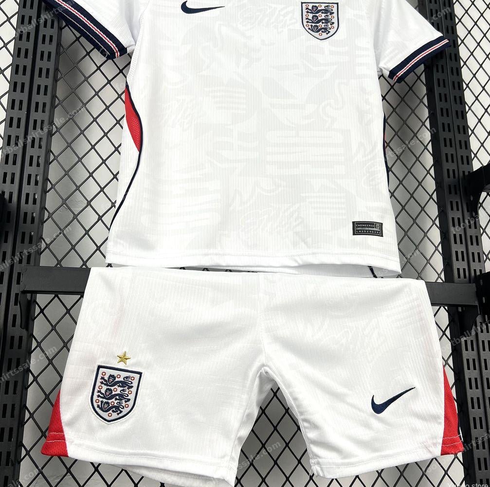 2026 England Home Football Shirt Kids Size - Detail 3
