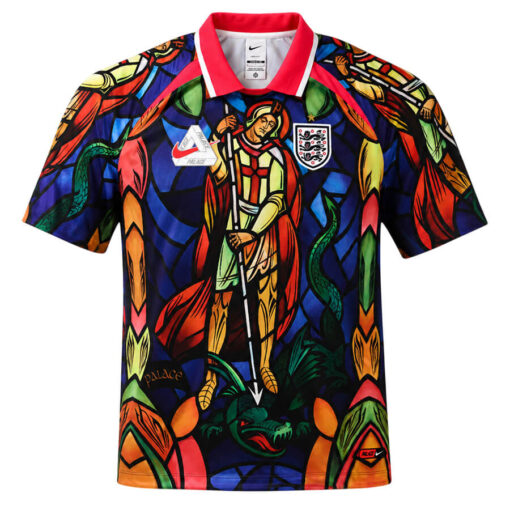 England X Palace Football Shirt - Crimson Red