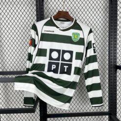 2001/2003 Retro Long Sleeve Sporting Lisbon Home Football Shirt