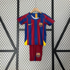 2005/2006 Retro Kids Size Barcelona Home Football Shirt 1:1 Thai Quality