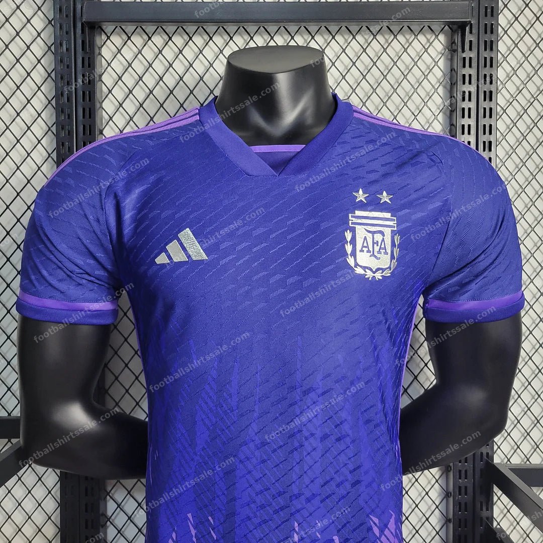 2022 FIFA World Cup Argentina National Team Away Jersey – Player Version - Detail 2