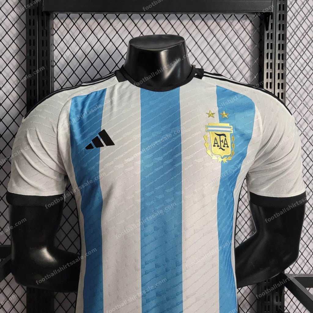 2022 FIFA World Cup Argentina National Team Jersey Home – Player Version - Detail 2