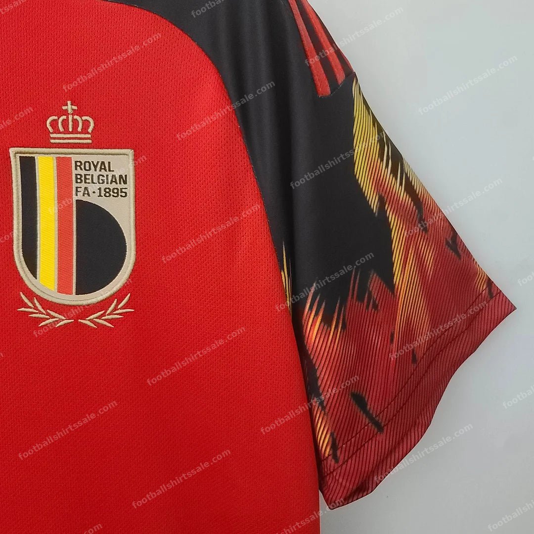 2022 FIFA World Cup Belgium Home Soccer Shirt - Detail 5