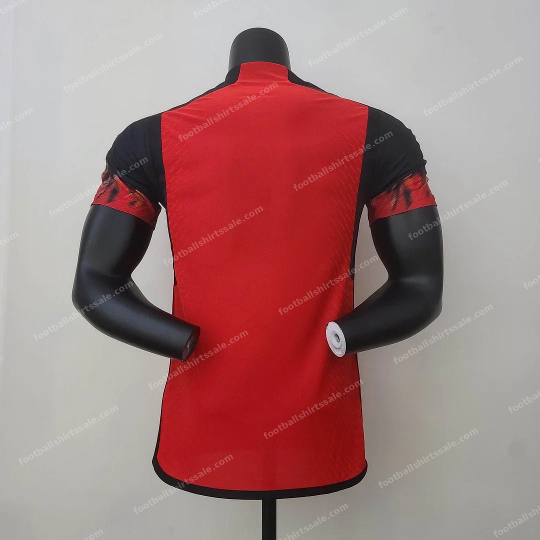 2022 FIFA World Cup Belgium Home Soccer Shirt – Player Version - Detail 1