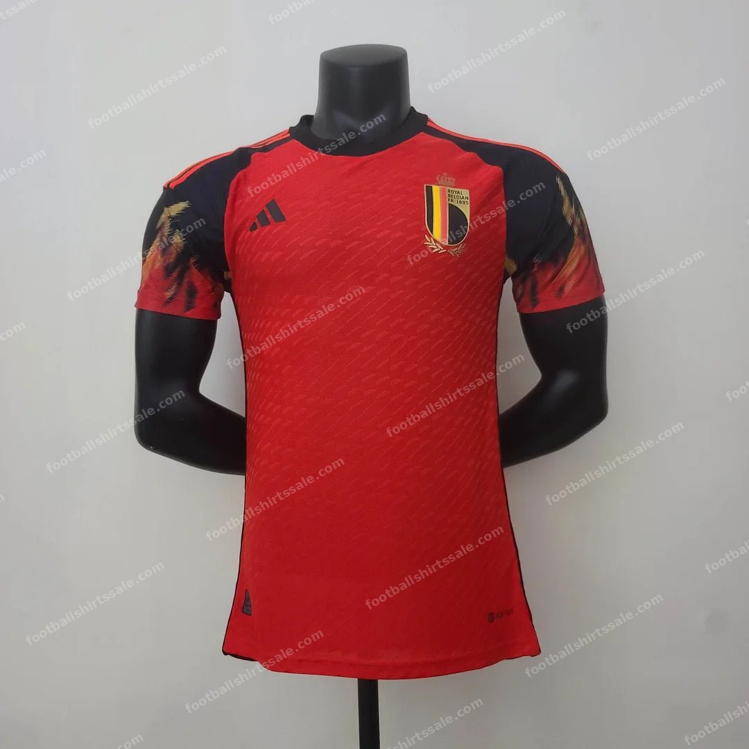 2022 FIFA World Cup Belgium Home Soccer Shirt – Player Version
