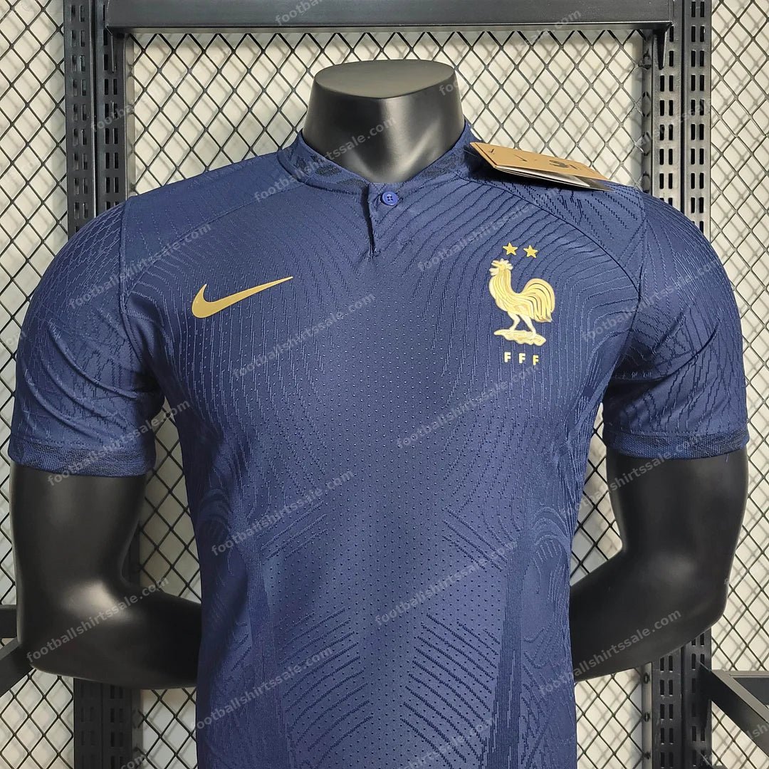 2022 FIFA World Cup France Home Football Shirt – Player Version - Detail 2