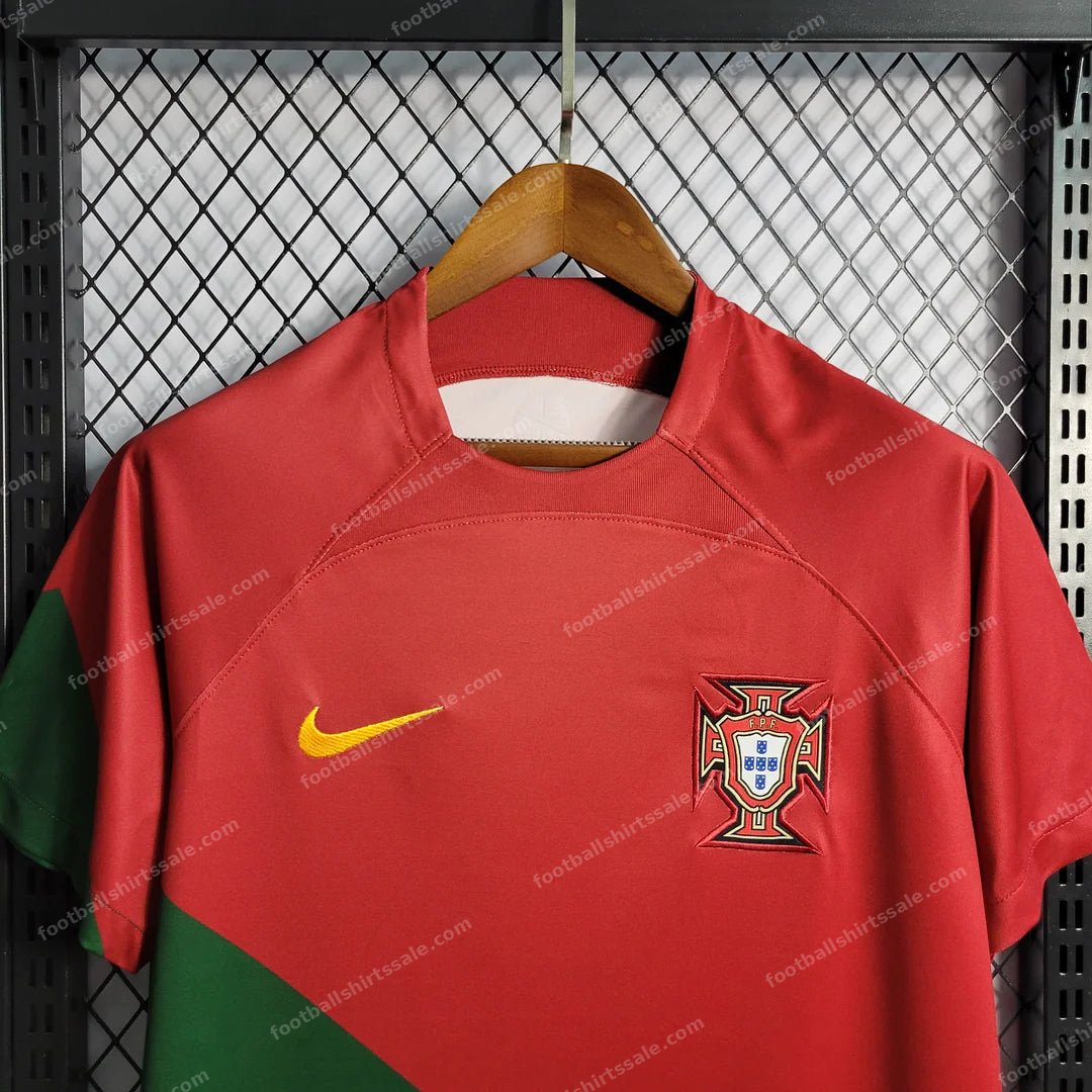 2022 FIFA World Cup Portugal Home Football Shirt - Detail 3