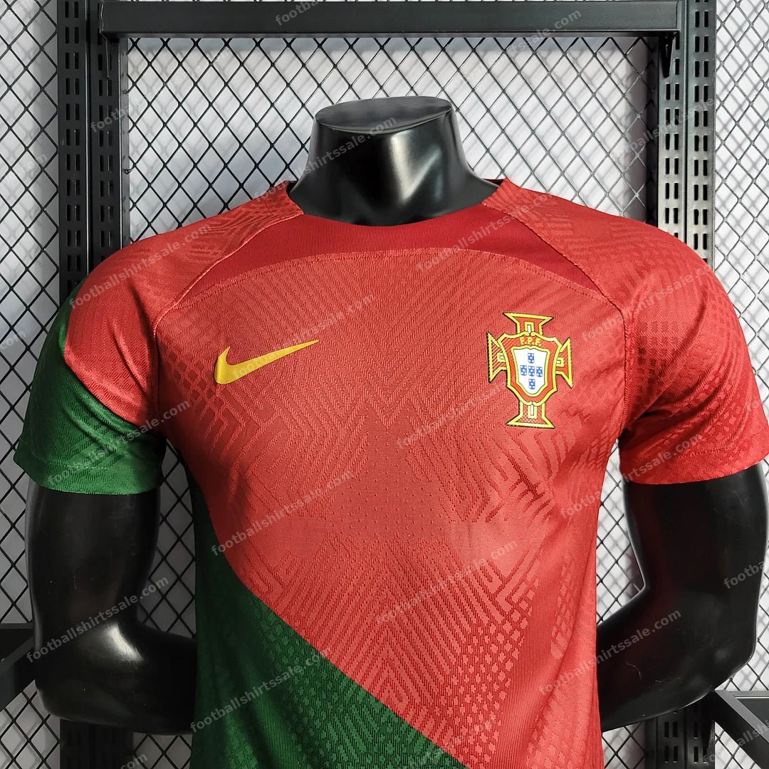 2022 FIFA World Cup Portugal Home Football Shirt – Player Version - Detail 2