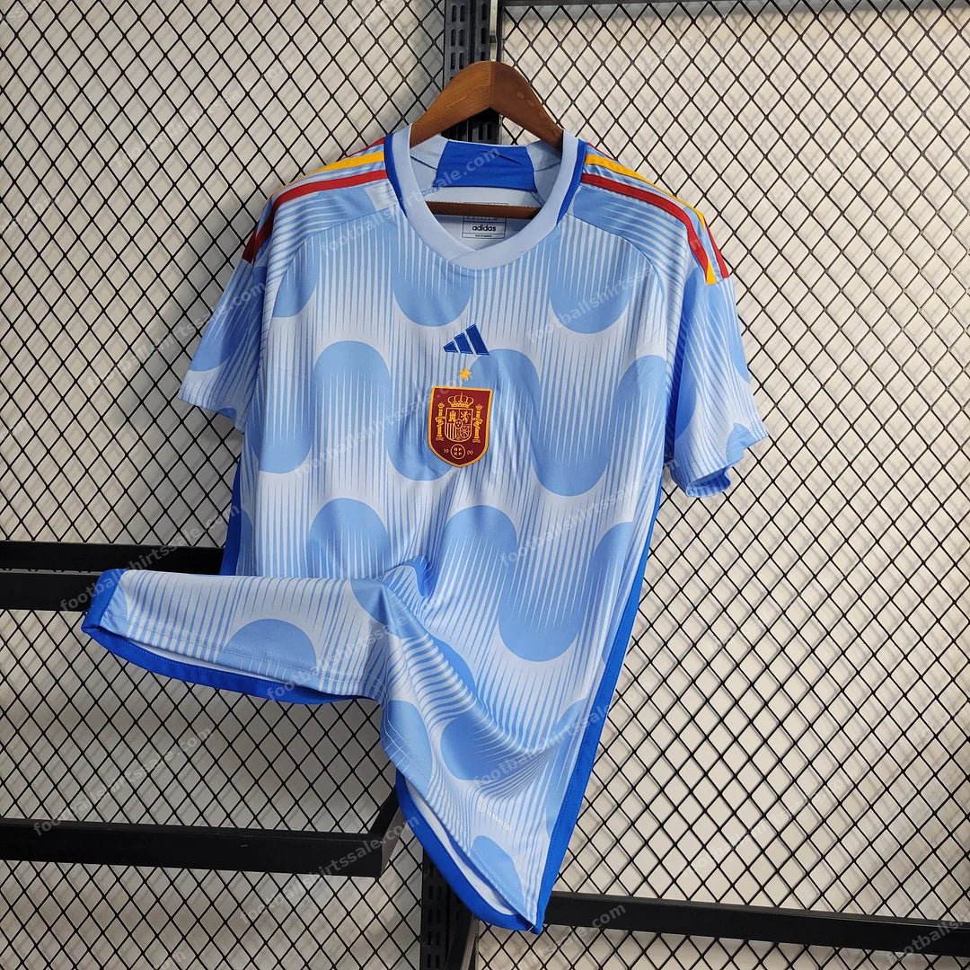 2022 FIFA World Cup Spain Away Soccer Shirt - Detail 2