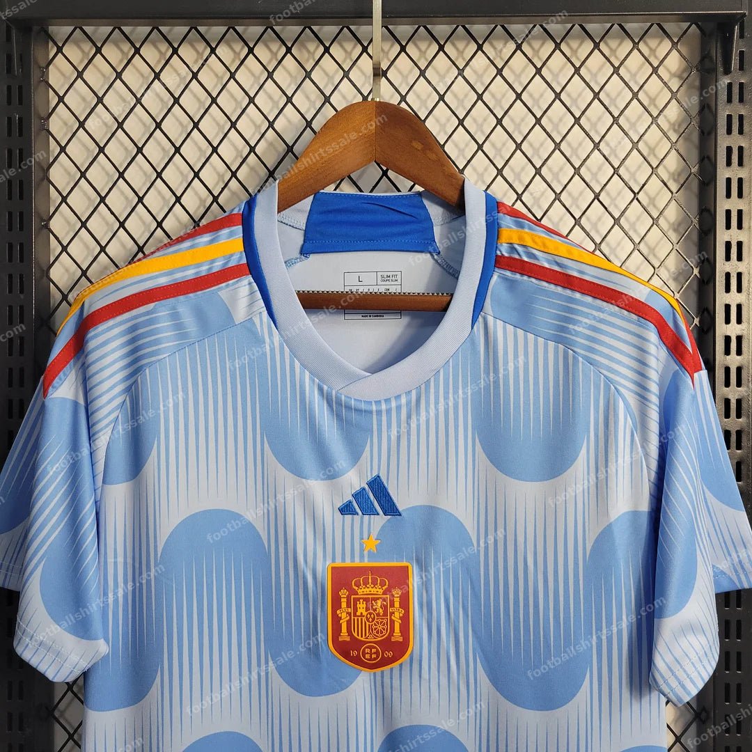 2022 FIFA World Cup Spain Away Soccer Shirt - Detail 3