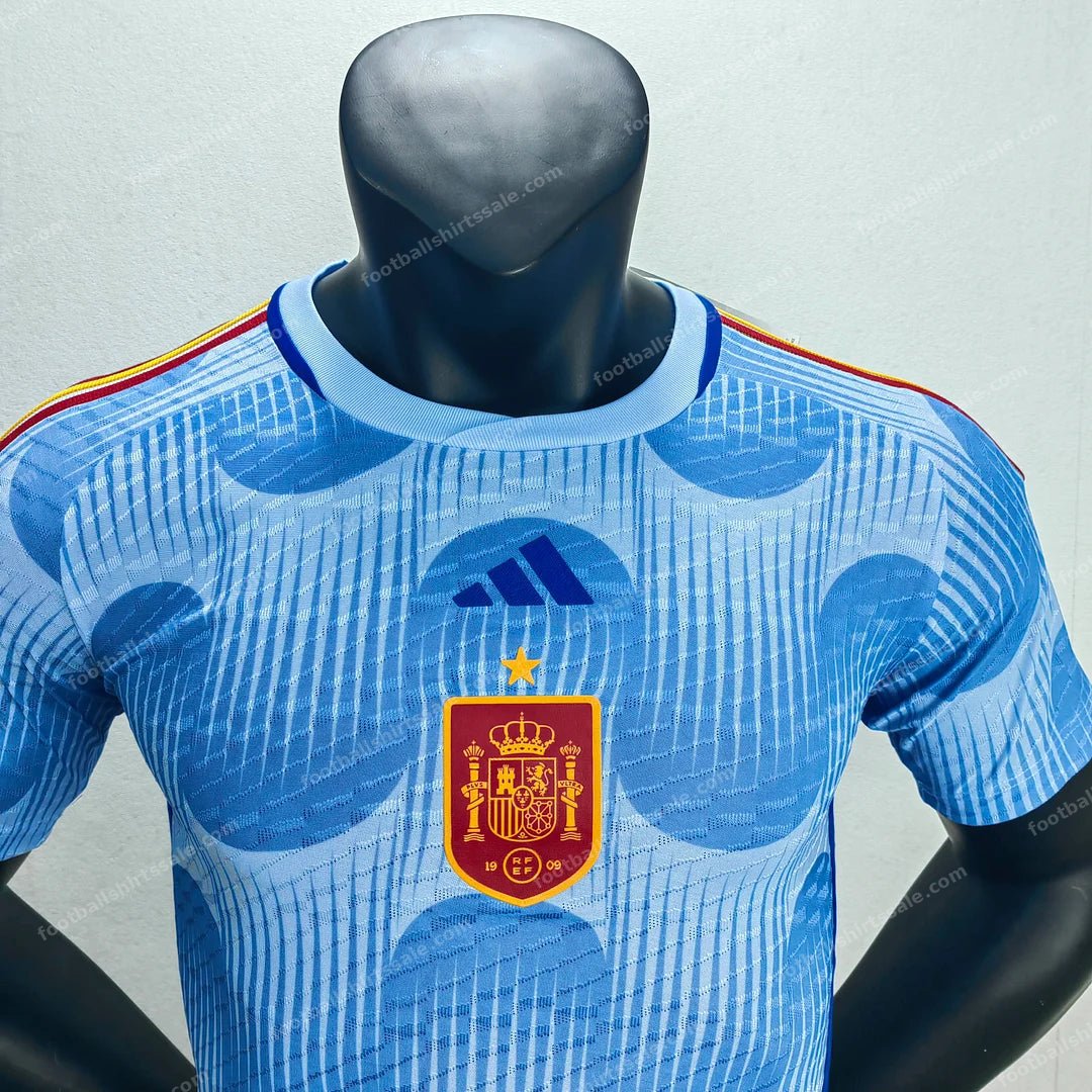 2022 FIFA World Cup Spain Away Soccer Shirt – Player Version - Detail 2