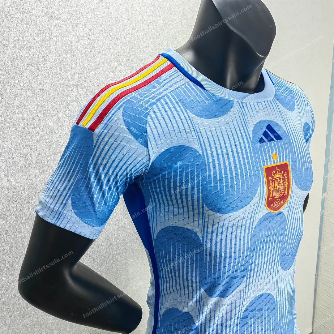 2022 FIFA World Cup Spain Away Soccer Shirt – Player Version - Detail 4