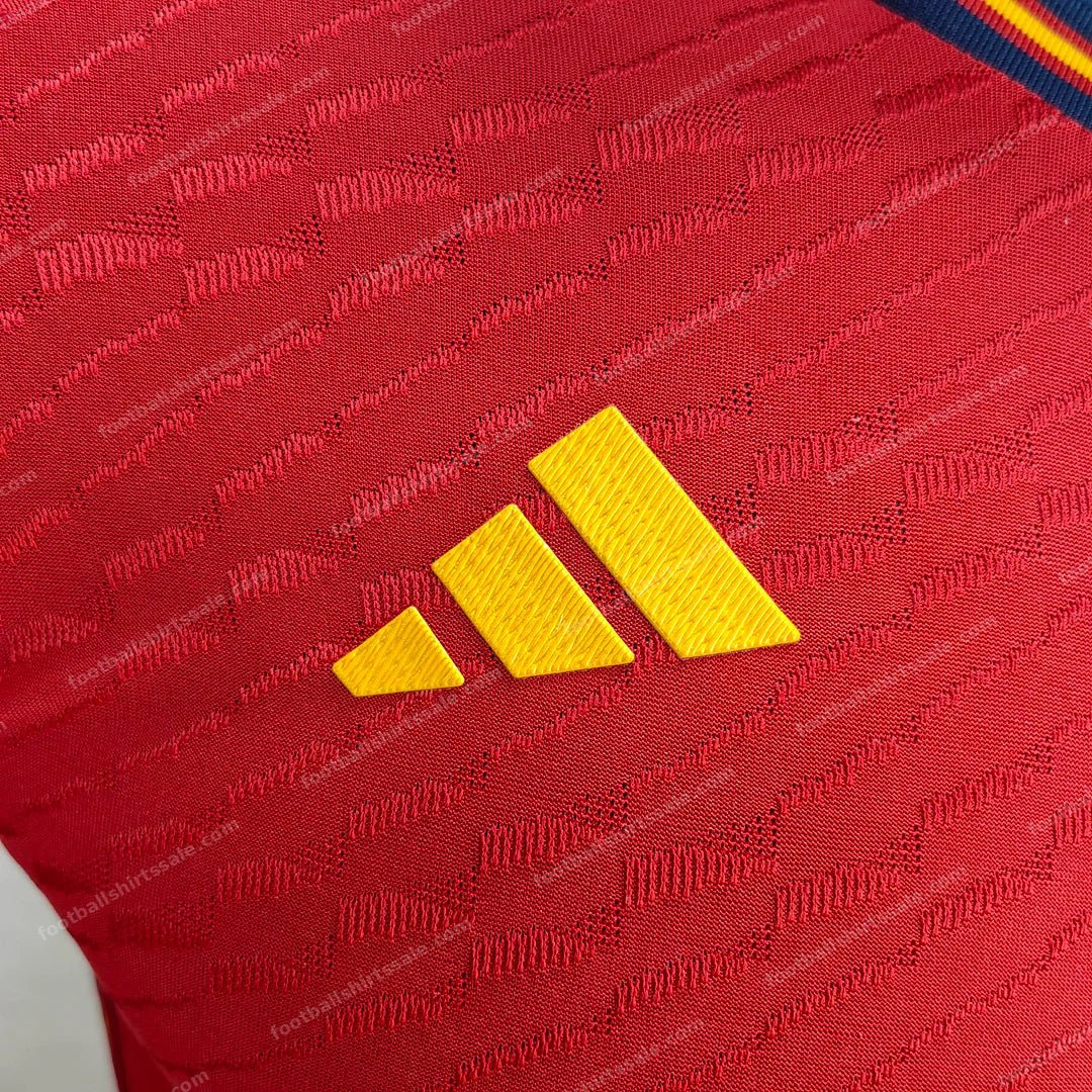 2022 FIFA World Cup Spain Home Soccer Shirt – Player Version - Detail 5