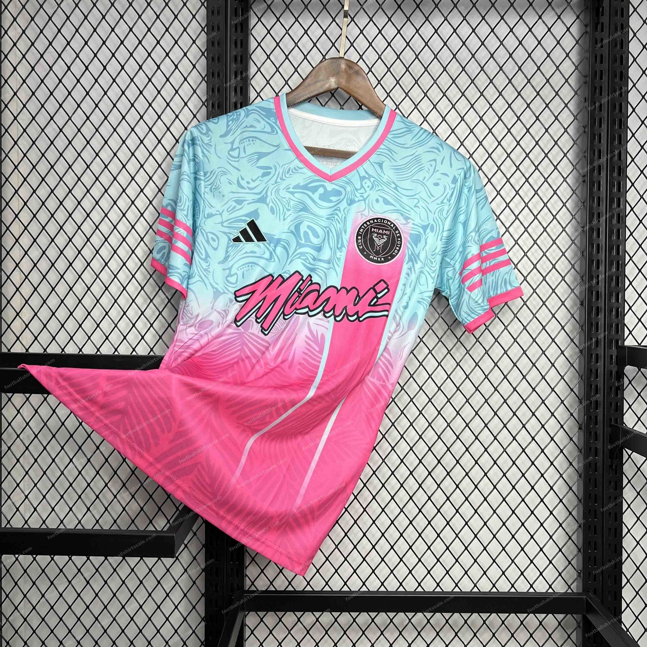 2024/2025 Inter Miami Pink Blue Special Edition Football Shirt - Detail 1