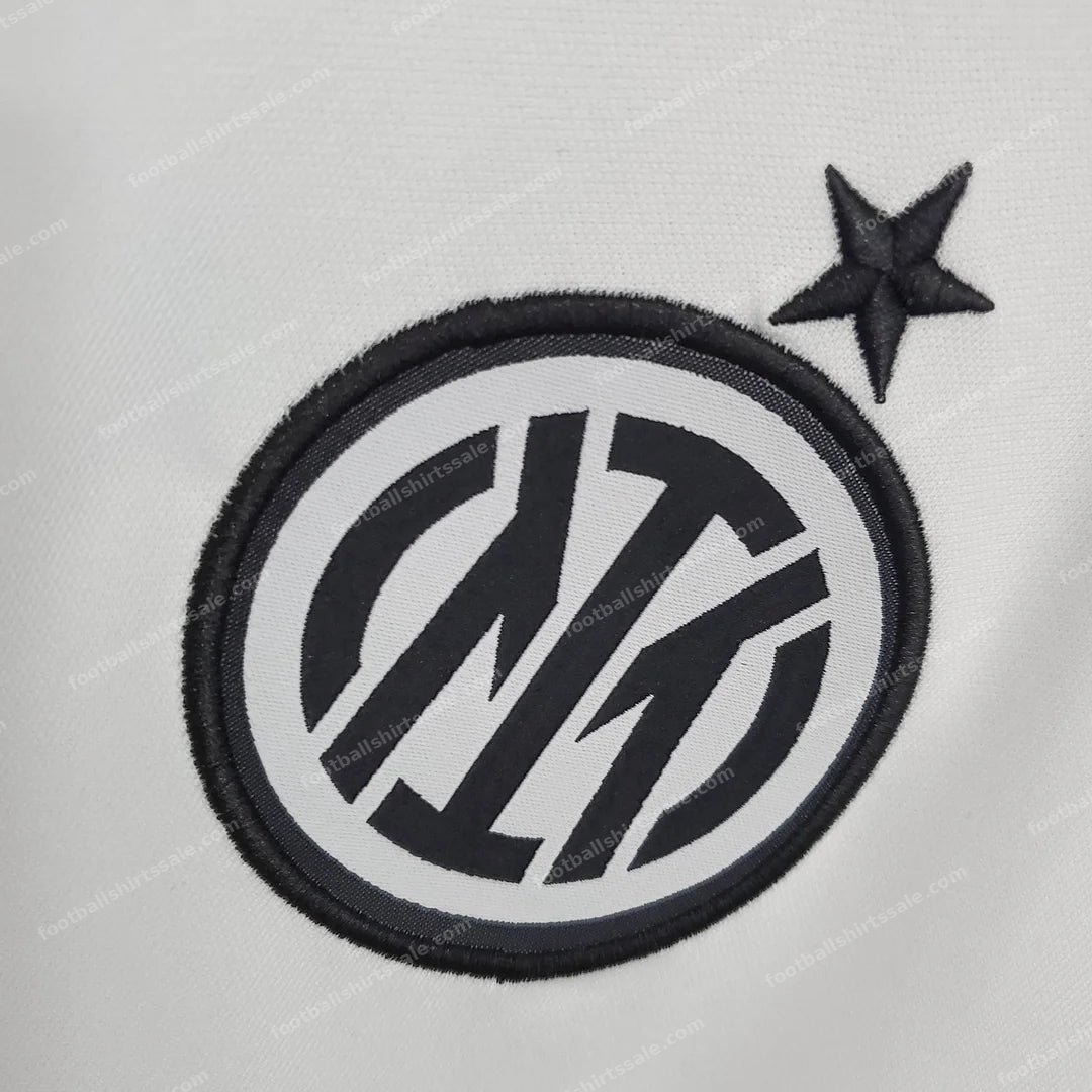 Internazionale Milan Football Jersey White 2021/2022 Retro 1:1 Thai Quality Away - Detail 5