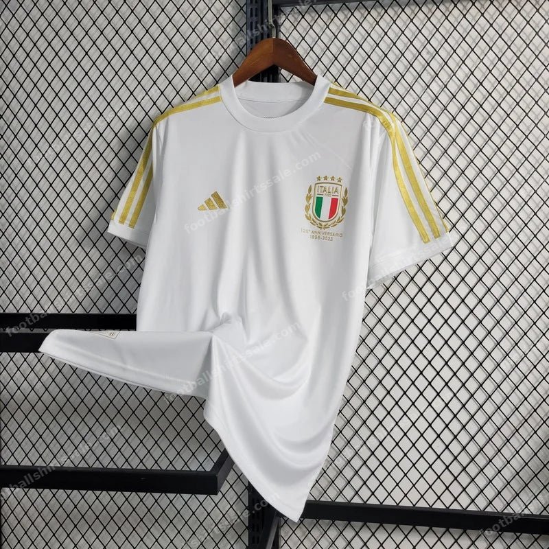 2023/2024 Italy 125th Commemorative Edition Soccer Shirt - Detail 1