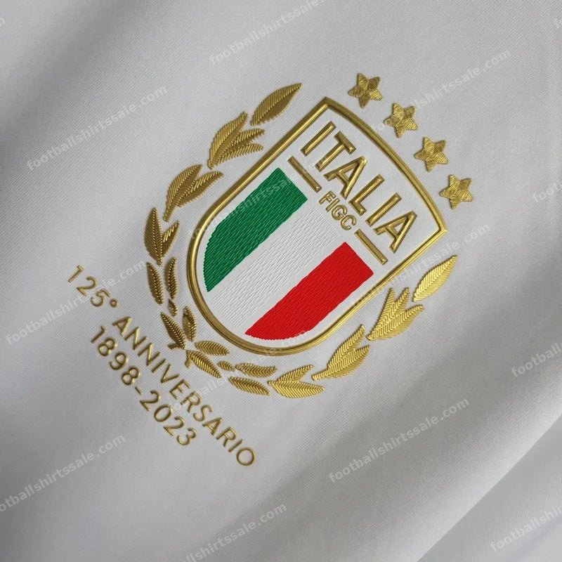 2023/2024 Italy 125th Commemorative Edition Soccer Shirt - Detail 5