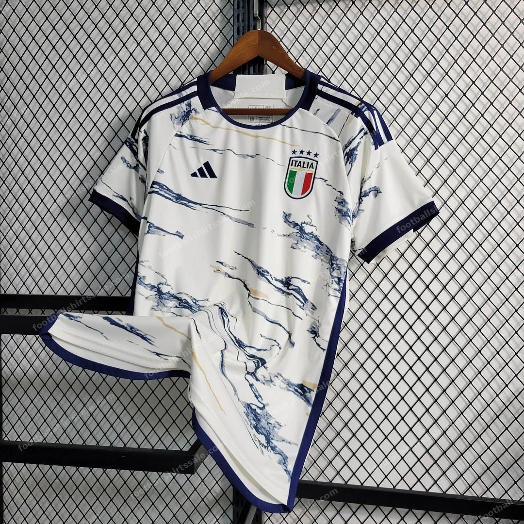 2023 Italy Away Soccer Shirt - Detail 1