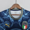 2022 Italy Commemorative Edition Blue Soccer Shirt - Detail 2